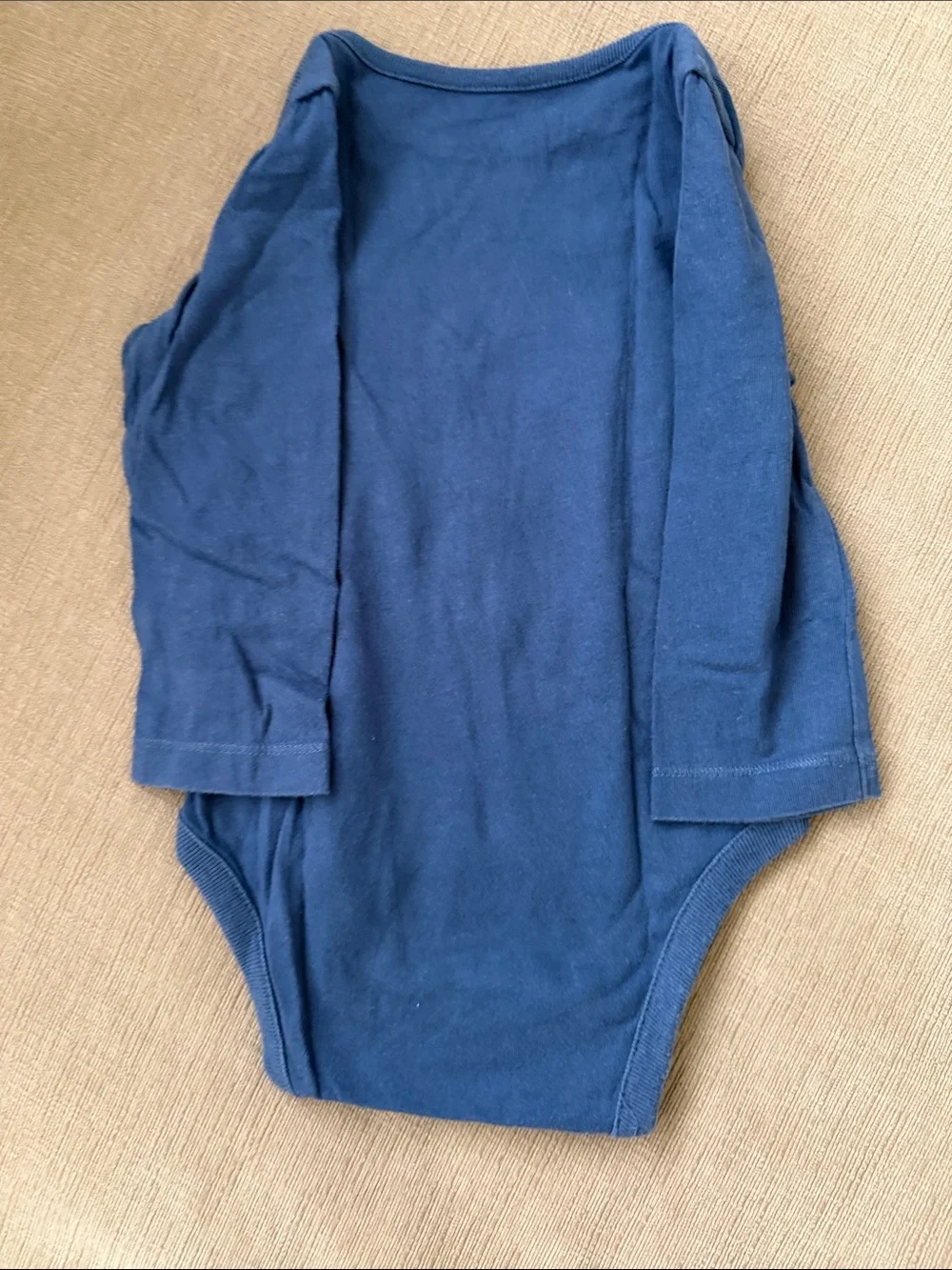 Baby GAP Navy Blue 'Little Brother' Long-Sleeve One-Piece